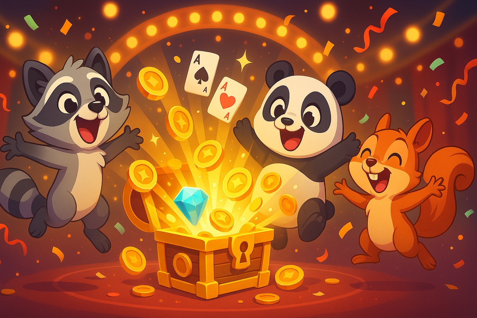 Tampilan ponsel Keberuntungan Midas